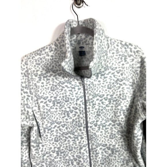 Old navy animal print zip up fleece - Picture 2 of 9